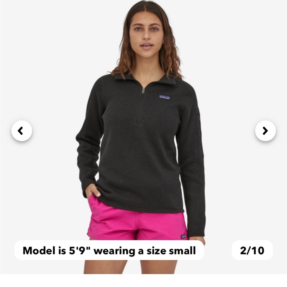 Women’s black quarter zip Patagonia